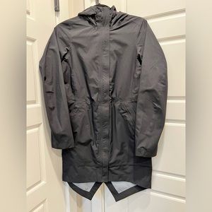 NWOT Lululemon Black Raincoat